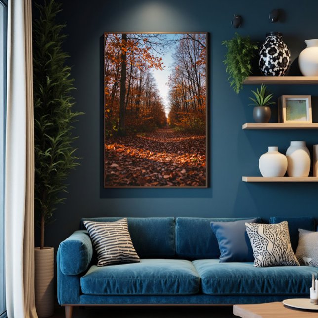 Autumn Path: Where Time Pauses Canvas Print (Creator Uploaded)