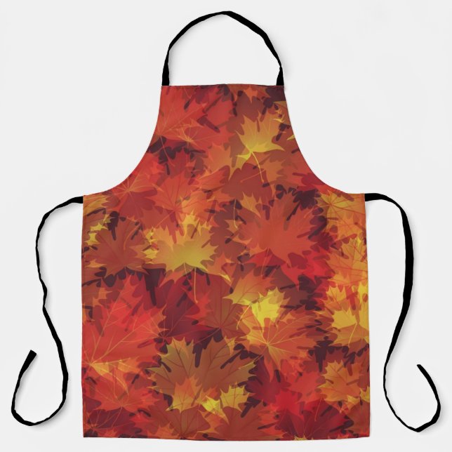 Autumn pattern apron (Front)