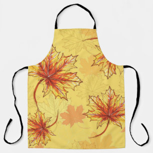 Autumn pattern apron