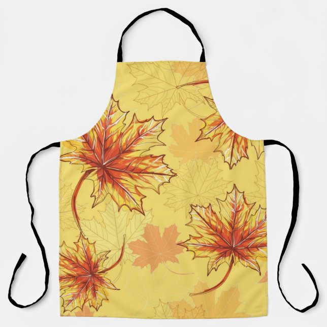 Autumn pattern apron (Front)