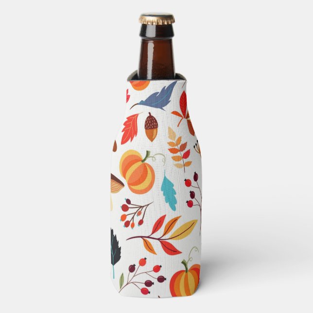 Autumn Pattern Bottle Cooler (Bottle Front)