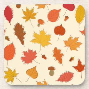 Autumn pattern coaster