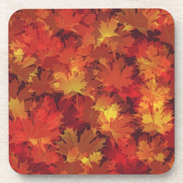 Autumn pattern coaster (Front)