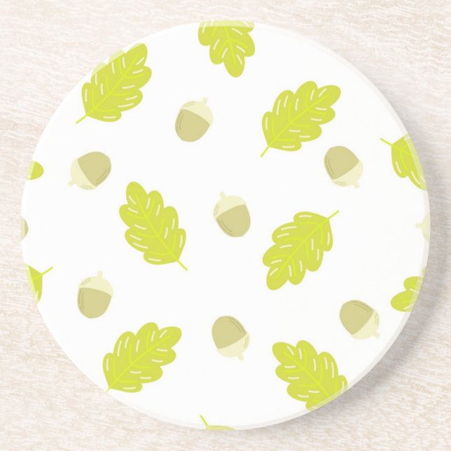 Autumn pattern coaster (Front)