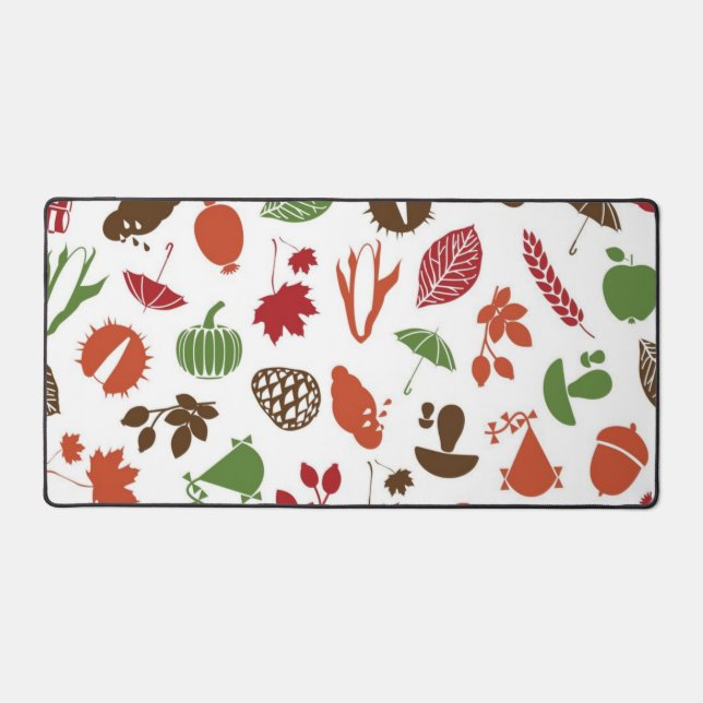 Autumn pattern desk mat (Front)