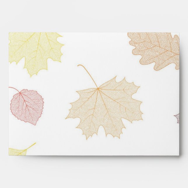 Autumn pattern envelope (Front)