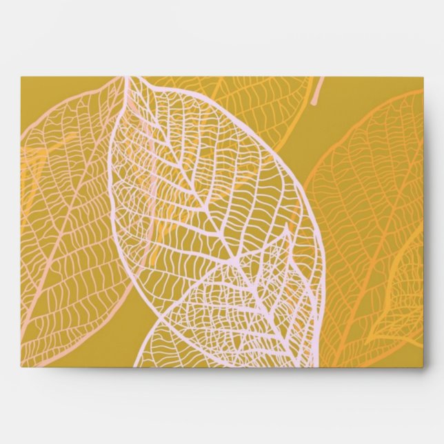 Autumn pattern envelope (Front)
