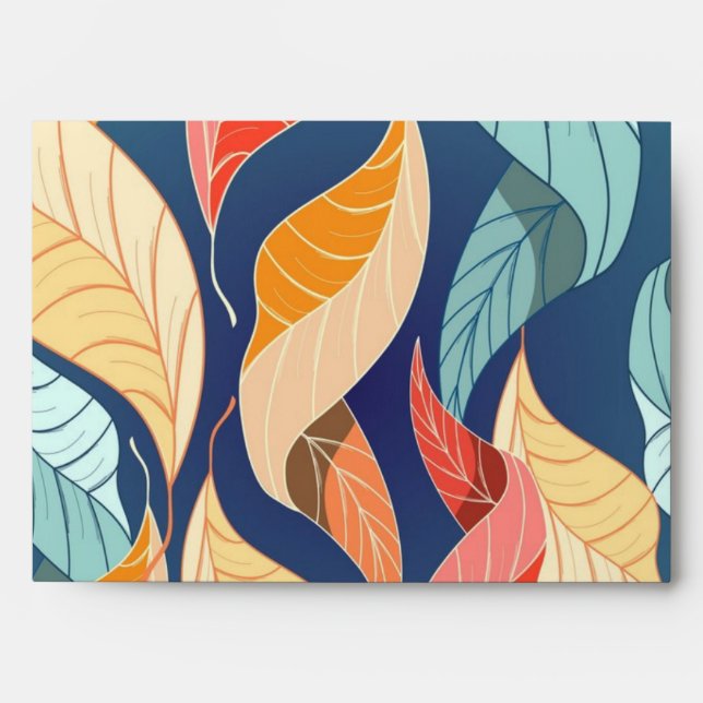 Autumn pattern envelope (Front)