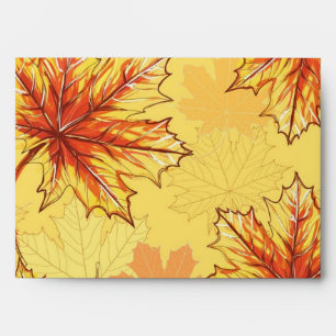 Autumn pattern envelope