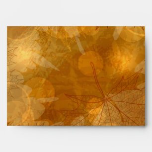 Autumn pattern envelope