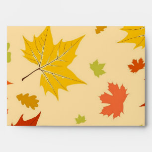 Autumn pattern envelope