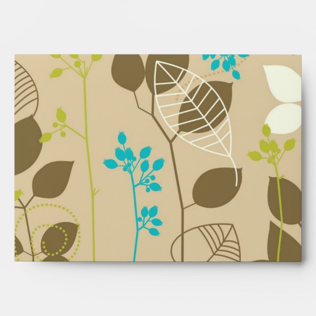 Autumn pattern envelope (Front)