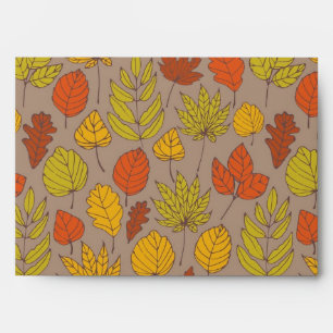 Autumn pattern envelope