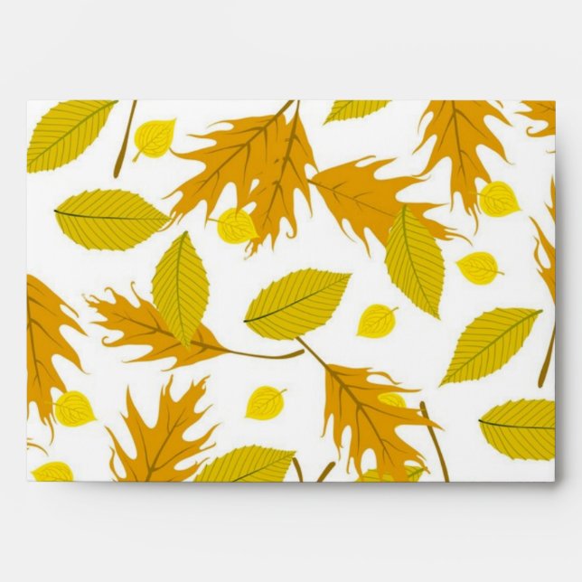 Autumn pattern envelope (Front)