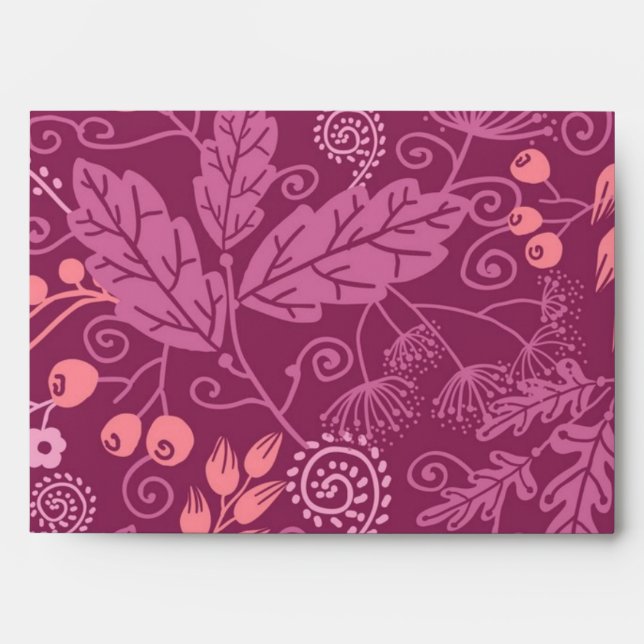Autumn pattern envelope (Front)