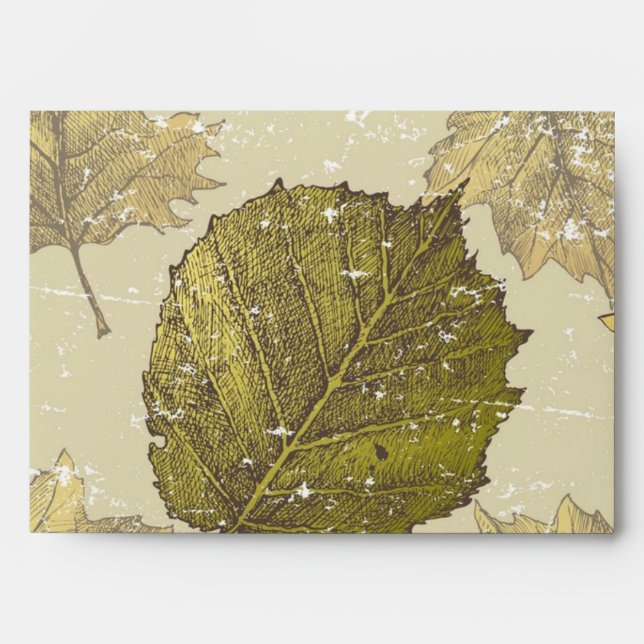 Autumn pattern envelope (Front)