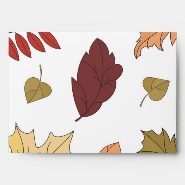 Autumn pattern envelope (Front)