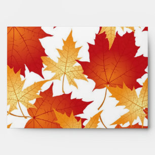 Autumn pattern envelope