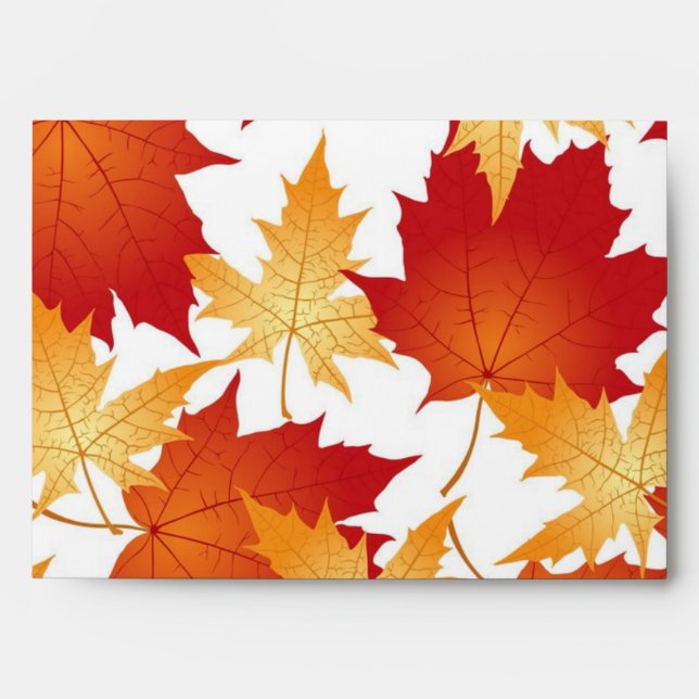 Autumn pattern envelope (Front)
