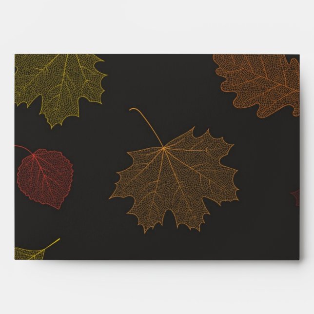 Autumn pattern envelope (Front)