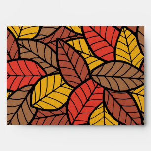 Autumn pattern envelope
