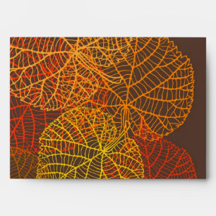 Autumn pattern envelope