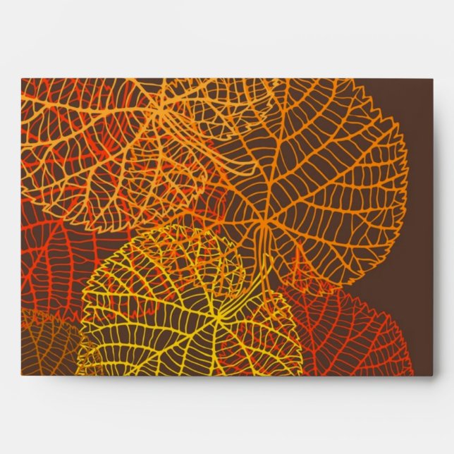 Autumn pattern envelope (Front)