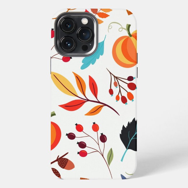 Autumn Pattern iPhone Case (Back)