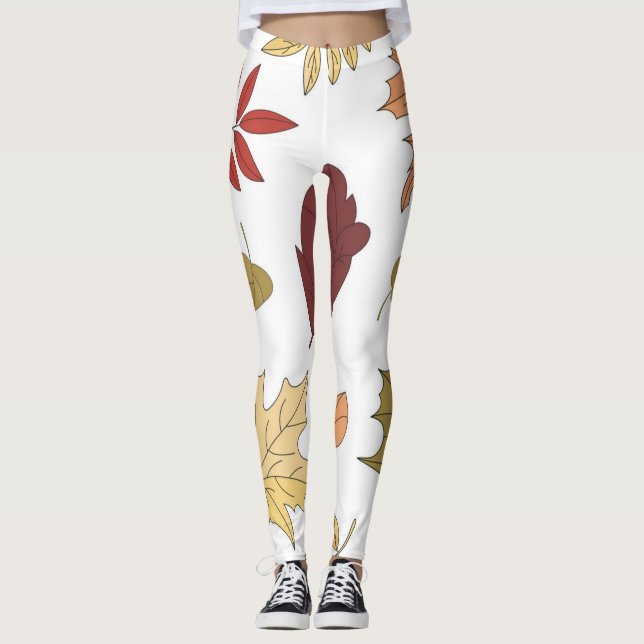 Autumn pattern leggings (Front)