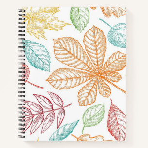 Autumn pattern notebook