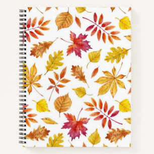 Autumn pattern notebook