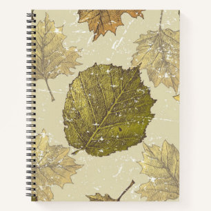 Autumn pattern notebook
