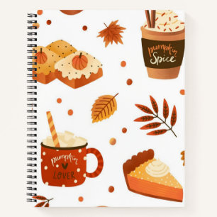Autumn pattern notebook