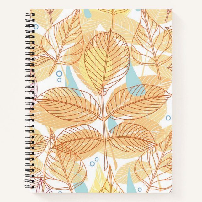 Autumn pattern notebook (Front)