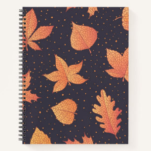 Autumn pattern notebook