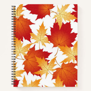 Autumn pattern notebook