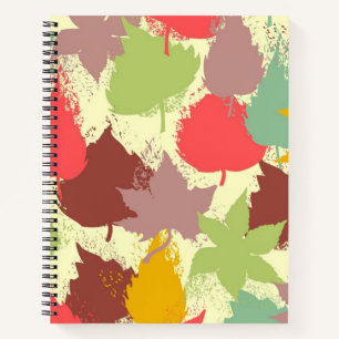 Autumn pattern notebook