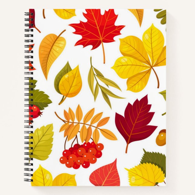 Autumn pattern notebook (Front)