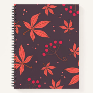 Autumn pattern notebook