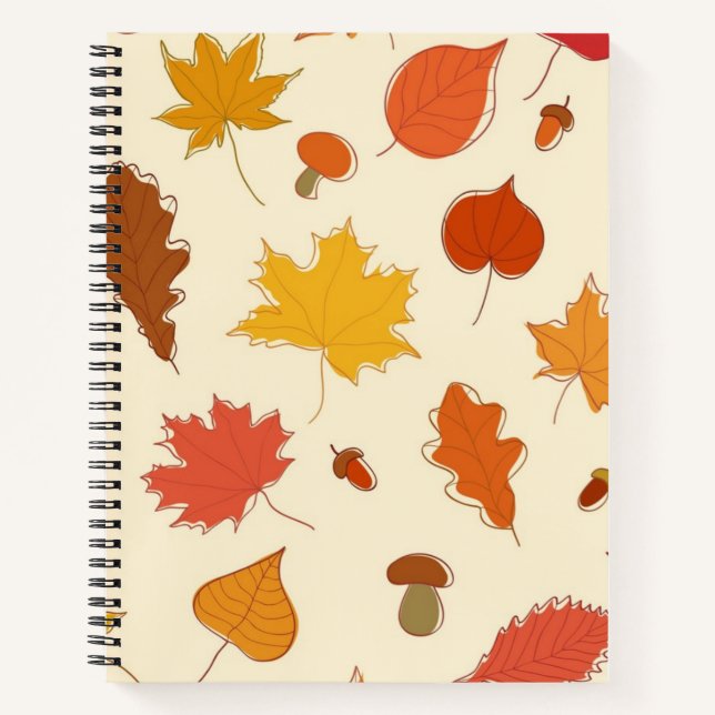 Autumn pattern notebook (Front)