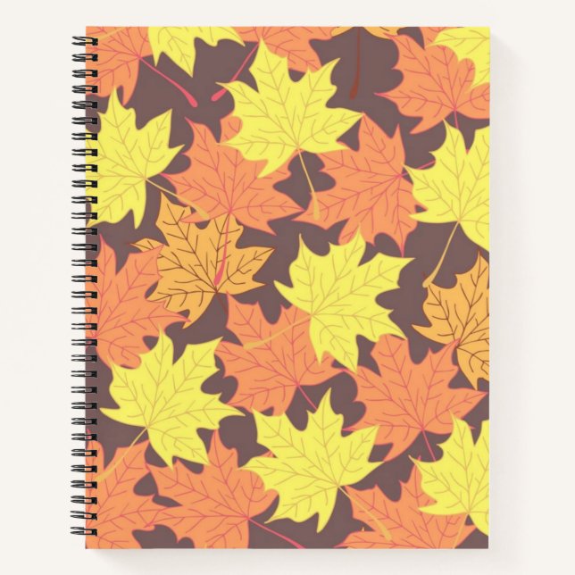 Autumn pattern notebook (Front)
