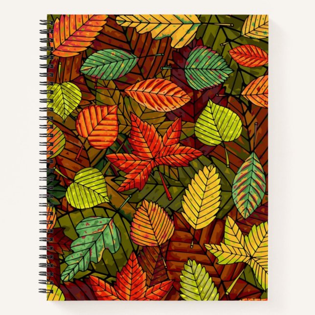 Autumn pattern notebook (Front)