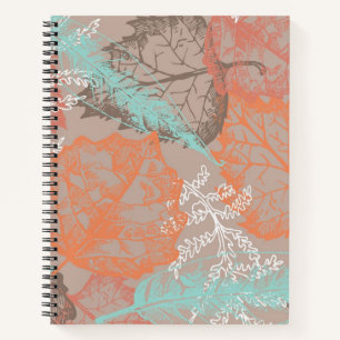 Autumn pattern notebook