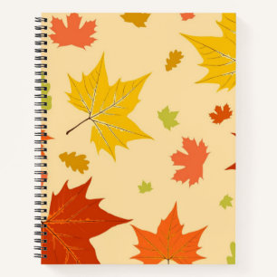 Autumn pattern notebook