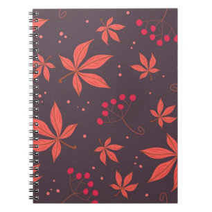 Autumn pattern notebook