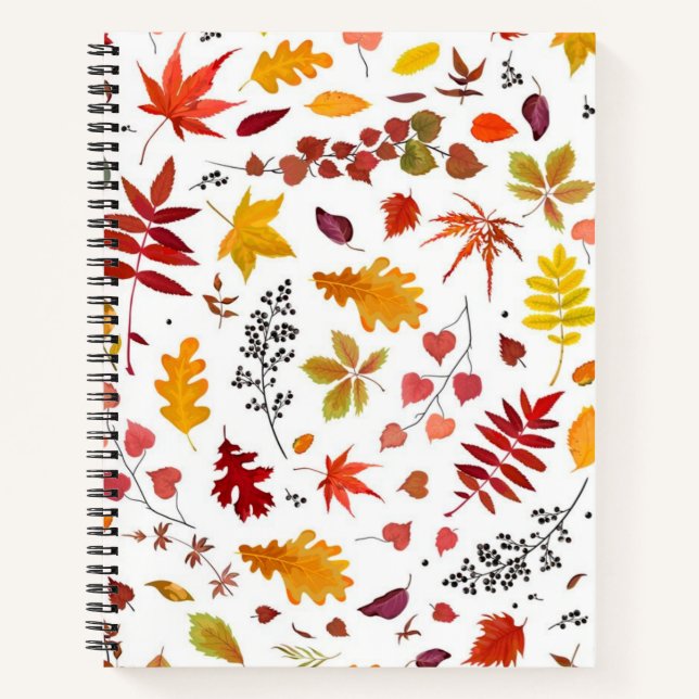 Autumn pattern notebook (Front)