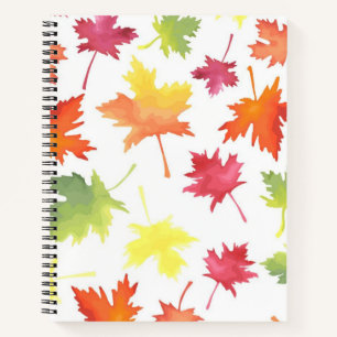 Autumn pattern notebook