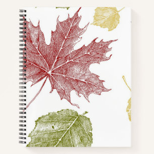 Autumn pattern notebook