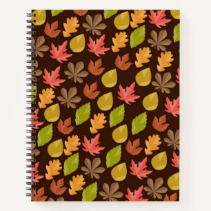 Autumn pattern notebook