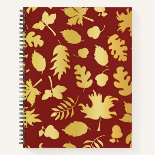 Autumn pattern notebook